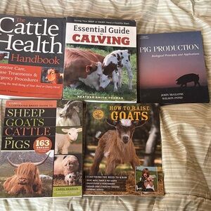 Cattle,Pig, Goat and Sheep books
